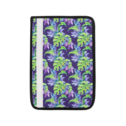Tropical Flower Pattern Print Design TF019 Car Seat Belt Cover