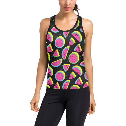 Watermelon Pattern Print Design WM07 Women's Racerback Tank Top