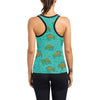 Sea Turtle Pattern Print Design T010 Women's Racerback Tank Top