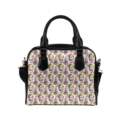 Buddha Pattern Print Design 06 Shoulder Handbag