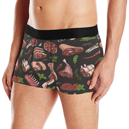 Meat Pattern Print Design 02 Men's Boxer Briefs