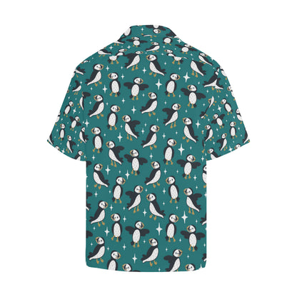 Puffin Pattern Print Design A05 Men's Hawaiian Shirt