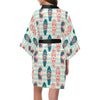 Aloha Hawaii Surfboard Pattern Print Design 02 Women's Short Kimono