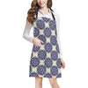 lotus Boho Pattern Print Design LO08 Apron with Pocket