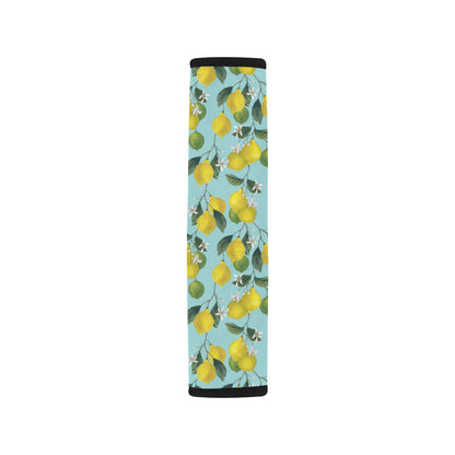 Lemon Pattern Print Design LM05 Car Seat Belt Cover