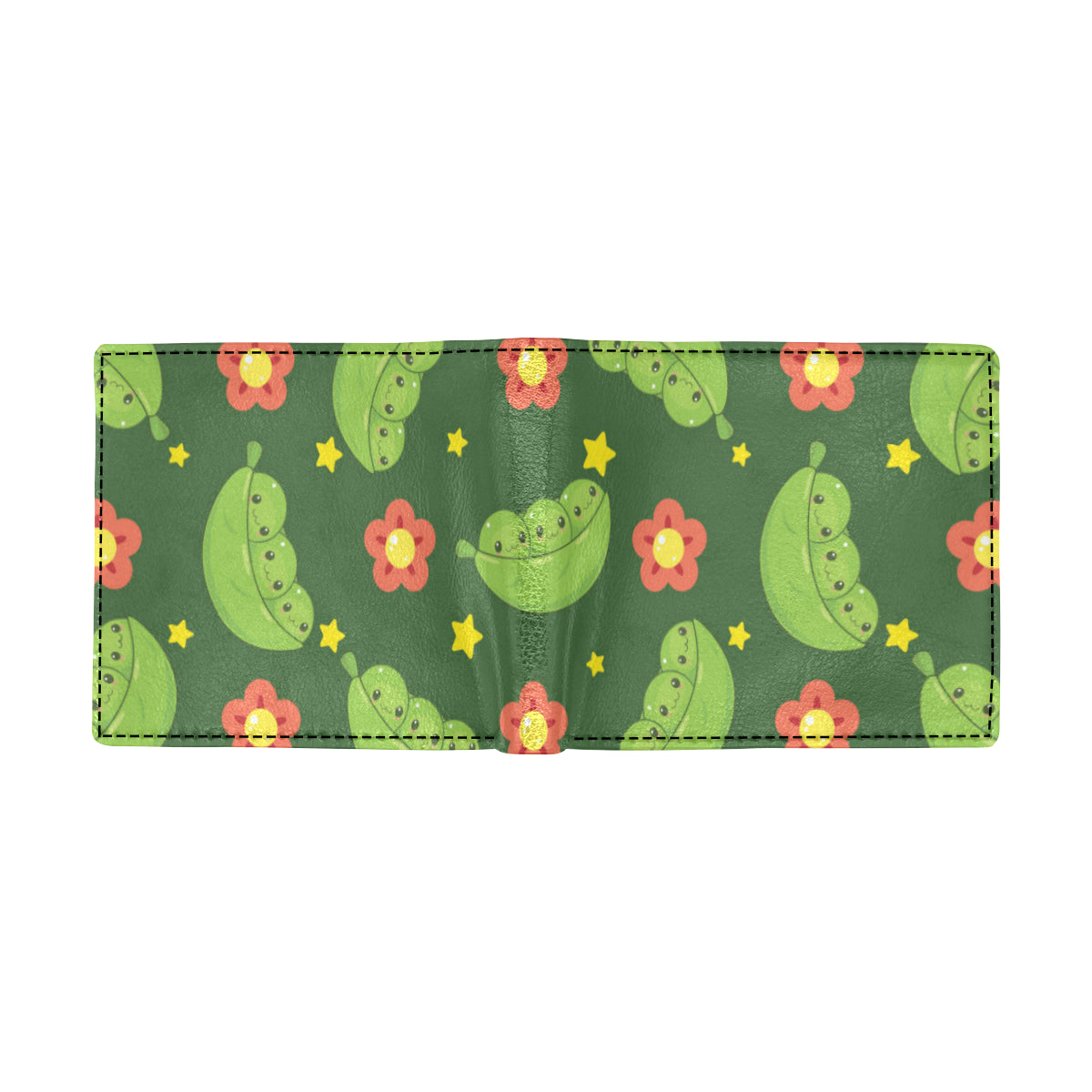 Peas Pattern Print Design A01 Men's ID Card Wallet
