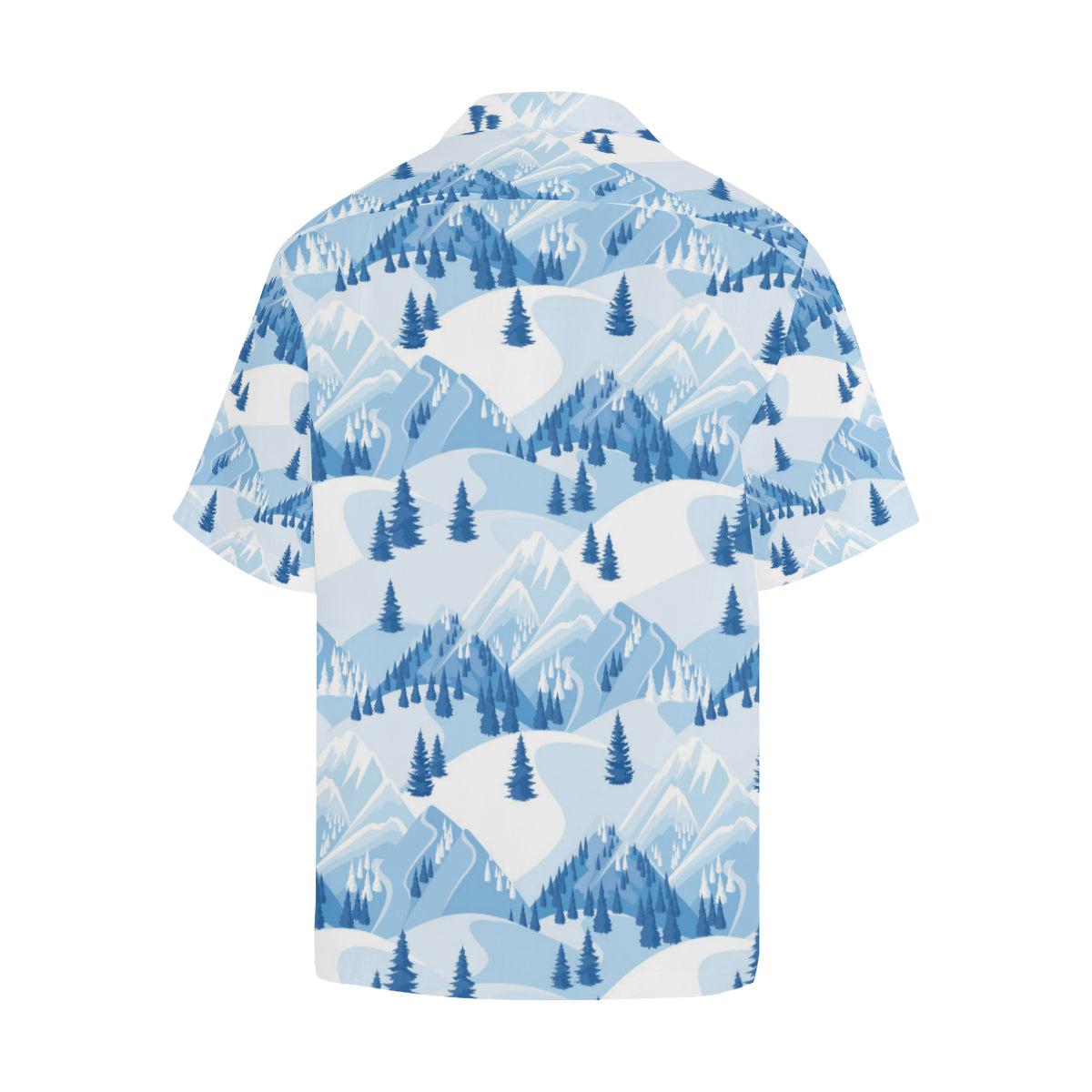 Mountain Pattern Print Design 03 Men's Hawaiian Shirt