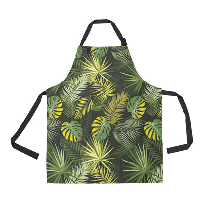 Palm Leaf Pattern Print Design A05 Apron with Pocket