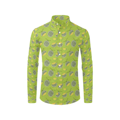 Cantaloupe Pattern Print Design 03 Men's Long Sleeve Shirt