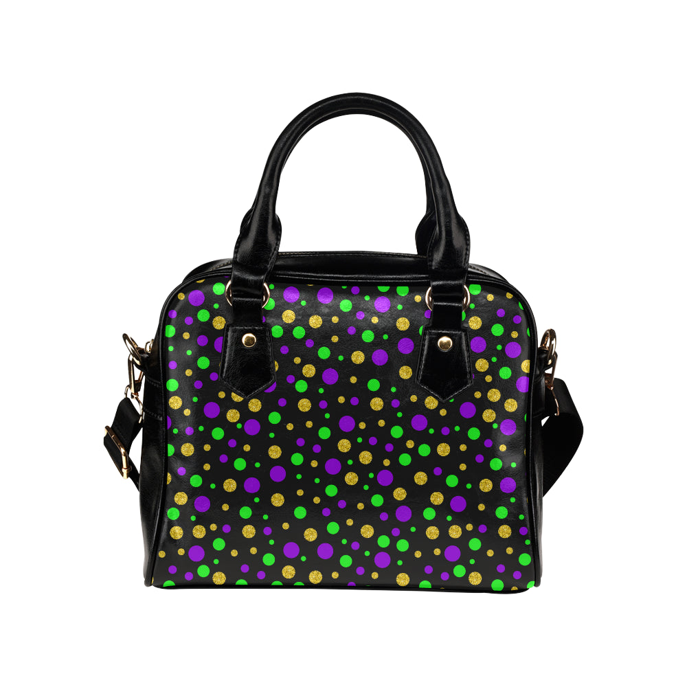 Mardi Gras Pattern Print Design 07 Shoulder Handbag