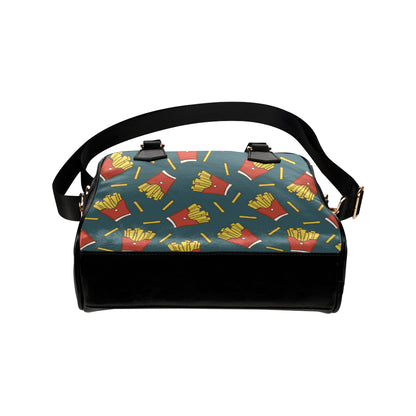 French Fried Pattern Print Design 04 Shoulder Handbag