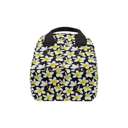 Yellow Plumeria Hawaiian Flowers Insulated Lunch Bag