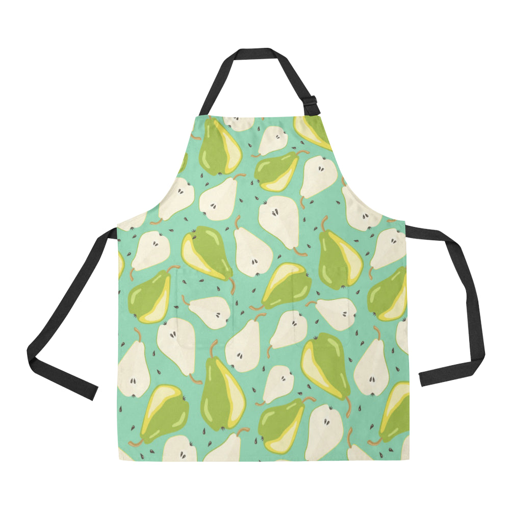 Pear Pattern Print Design PE04 Apron with Pocket