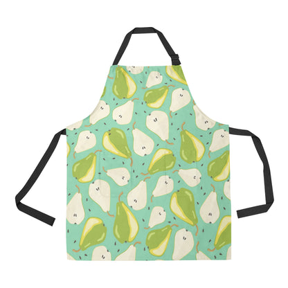 Pear Pattern Print Design PE04 Apron with Pocket