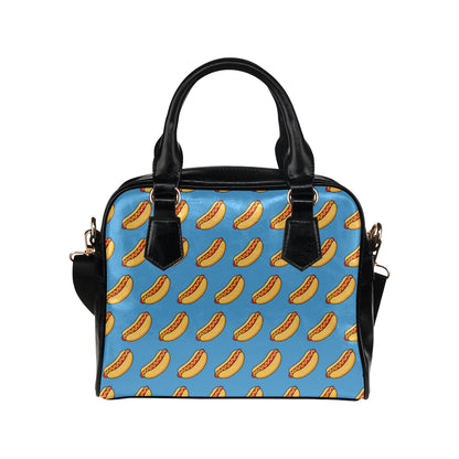 Hot Dog Pattern Print Design 02 Shoulder Handbag