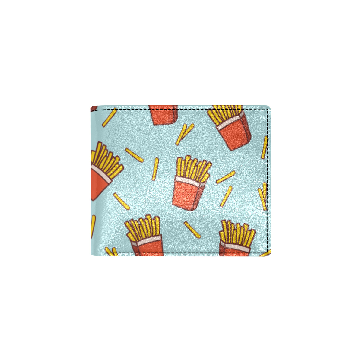 French Fried Pattern Print Design 02 Men's ID Card Wallet