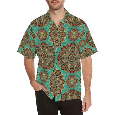 Medallion Pattern Print Design 02 Men's Hawaiian Shirt