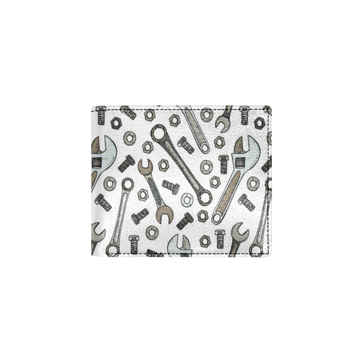 Mechanic Pattern Print Design 03 Men's ID Card Wallet