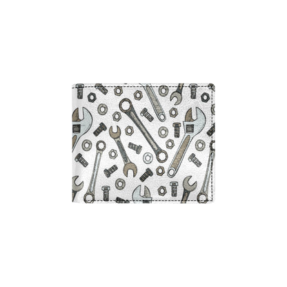Mechanic Pattern Print Design 03 Men's ID Card Wallet