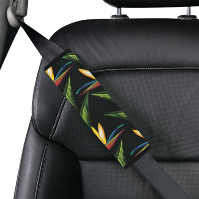 Bird Of Paradise Pattern Print Design BOP012 Car Seat Belt Cover