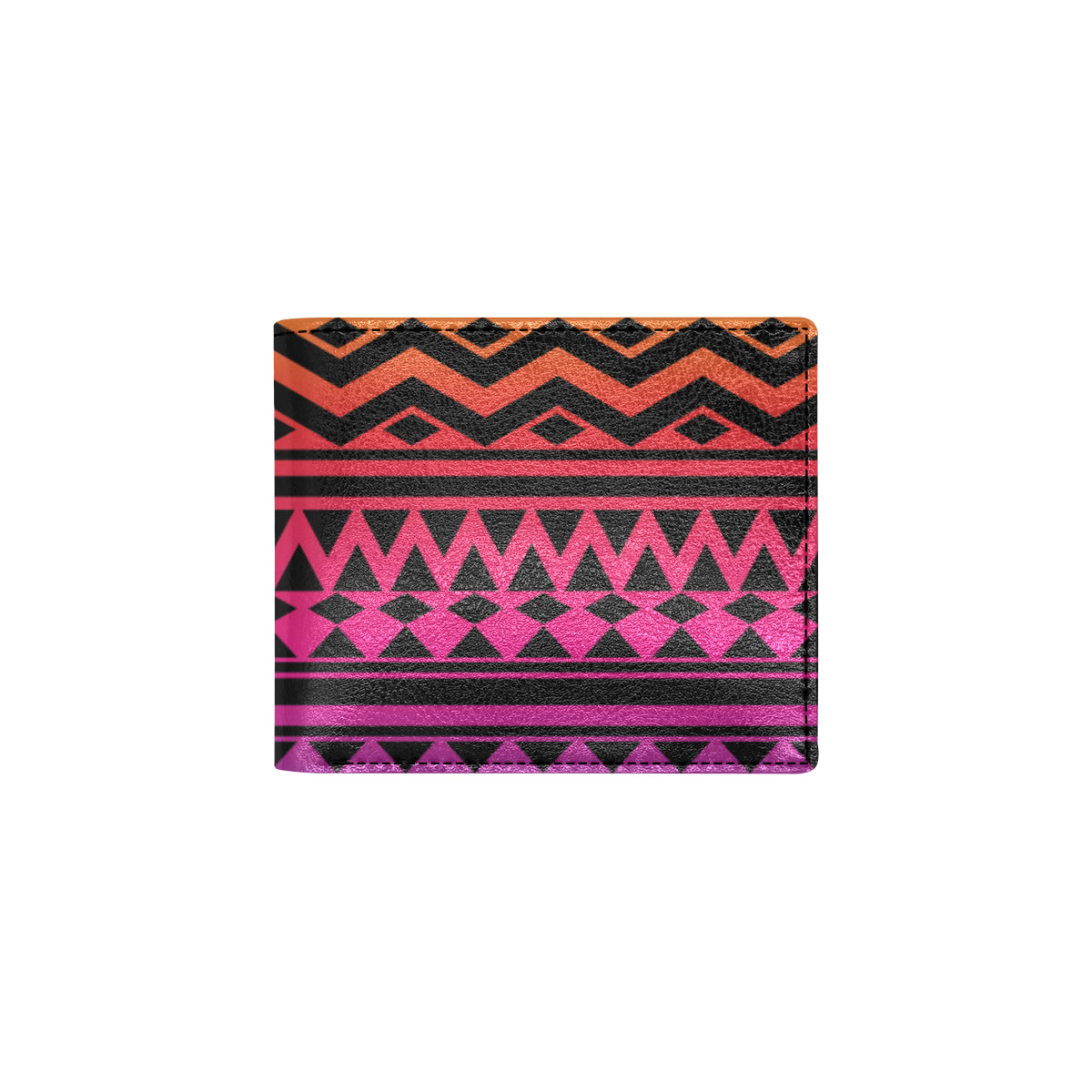 Rainbow Tribal Pattern Print Design A02 Men's ID Card Wallet