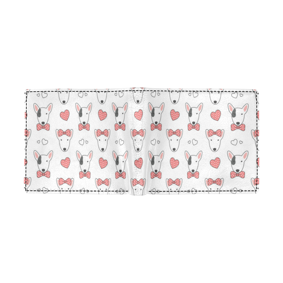 Bull Terriers Pattern Print Design 08 Men's ID Card Wallet