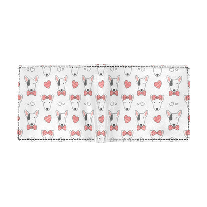 Bull Terriers Pattern Print Design 08 Men's ID Card Wallet