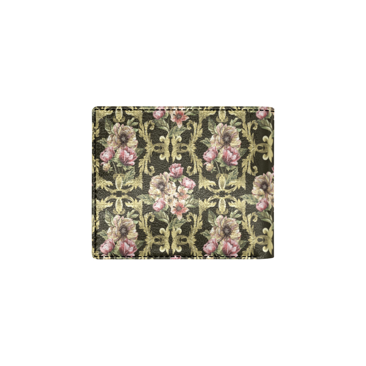 Baroque Pattern Print Design 02 Men's ID Card Wallet