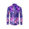 Galaxy Night Stardust Space Print Men's Long Sleeve Shirt