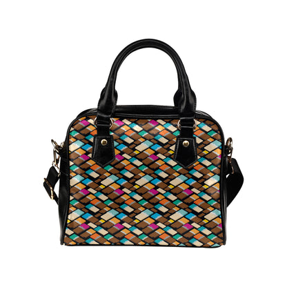 Chocolate Pattern Print Design 02 Shoulder Handbag