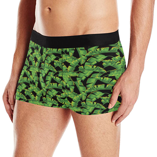 Banana Leaf Pattern Print Design 03 Men's Boxer Briefs