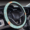 Angel Pattern Print Design 01 Steering Wheel Cover with Elastic Edge