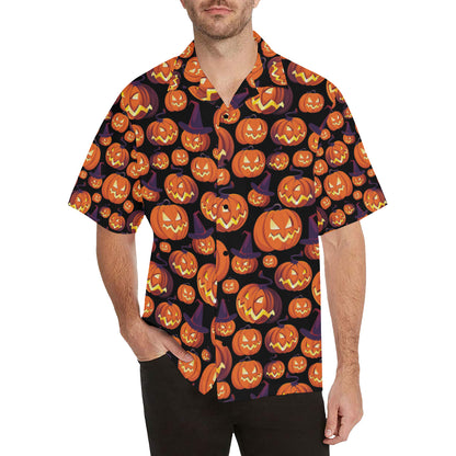 Halloween Pattern Print Design 04 Men's Hawaiian Shirt