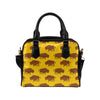 Bison Native Pattern Print Design 01 Shoulder Handbag