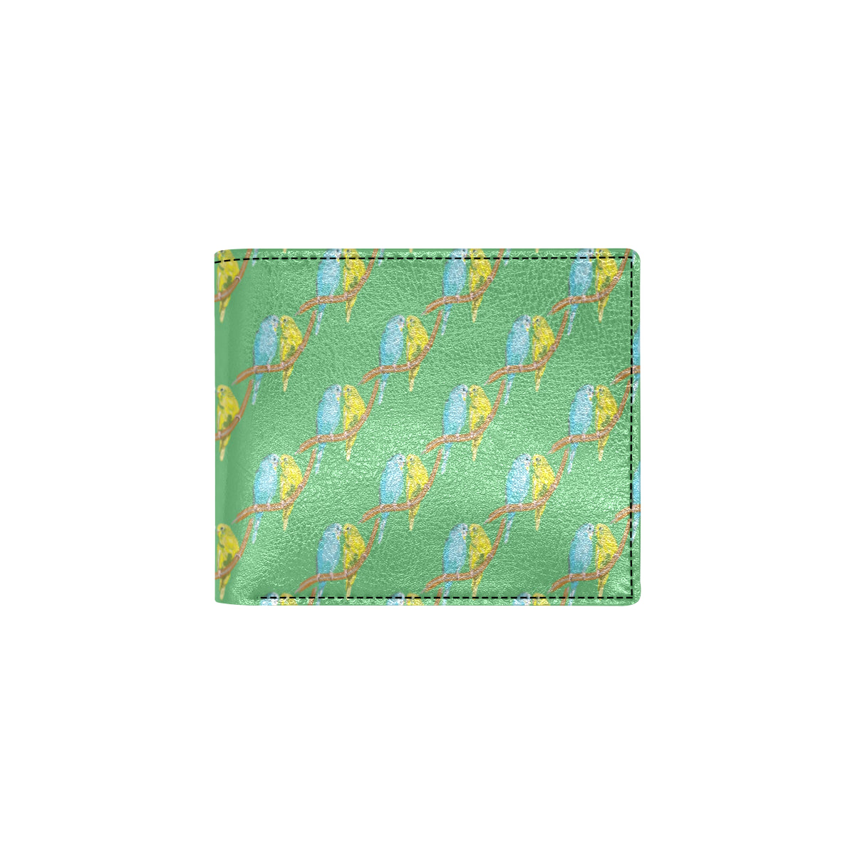 Budgerigar Pattern Print Design 01 Men's ID Card Wallet