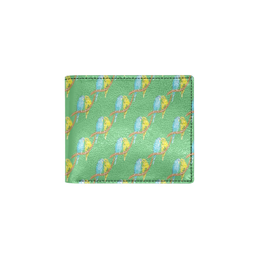 Budgerigar Pattern Print Design 01 Men's ID Card Wallet
