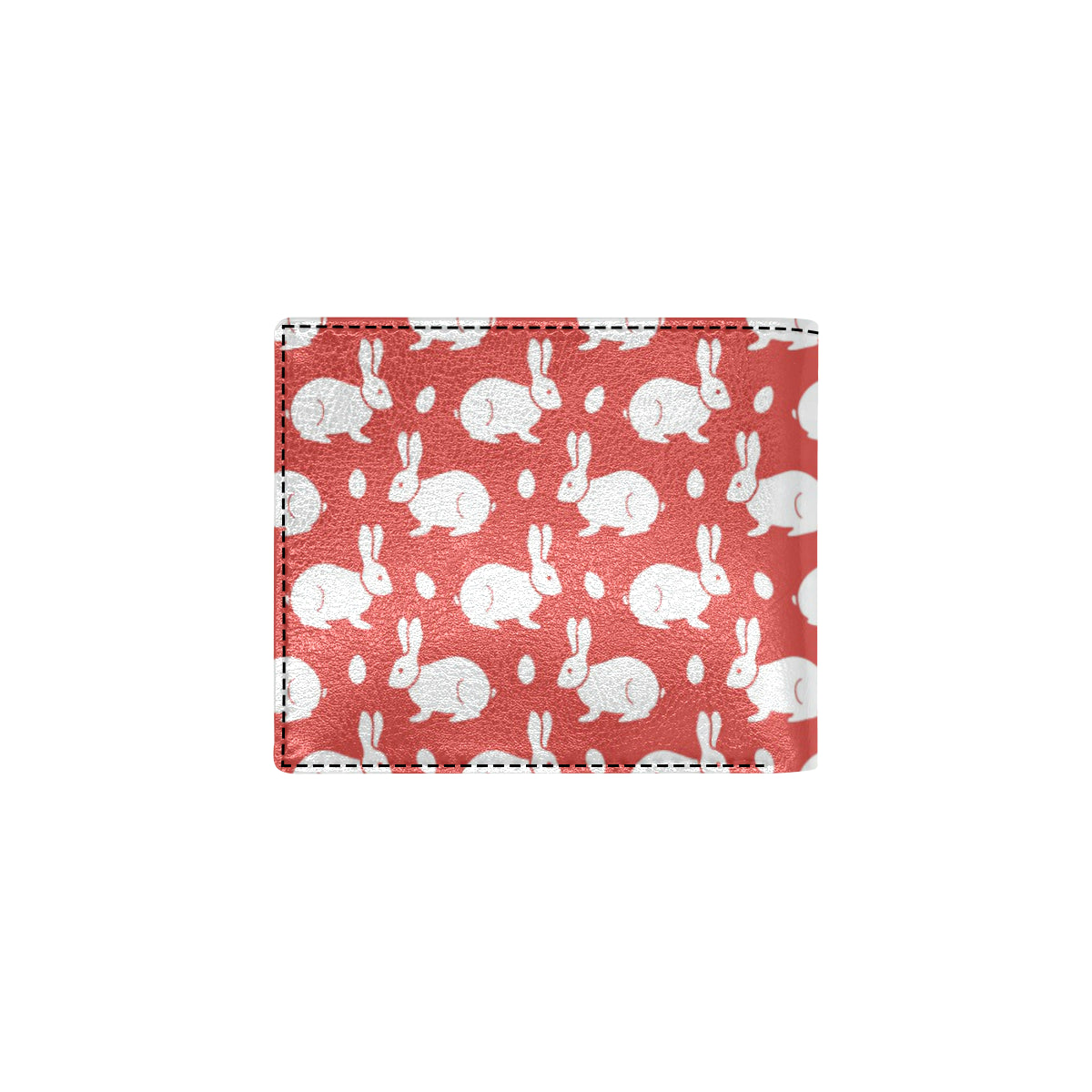 Rabbit Pattern Print Design RB017 Men's ID Card Wallet