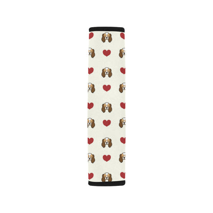 Cavalier King Charles Spaniels Pattern Print Desig Car Seat Belt Cover