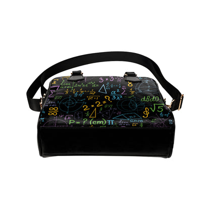 Math Pattern Print Design 03 Shoulder Handbag