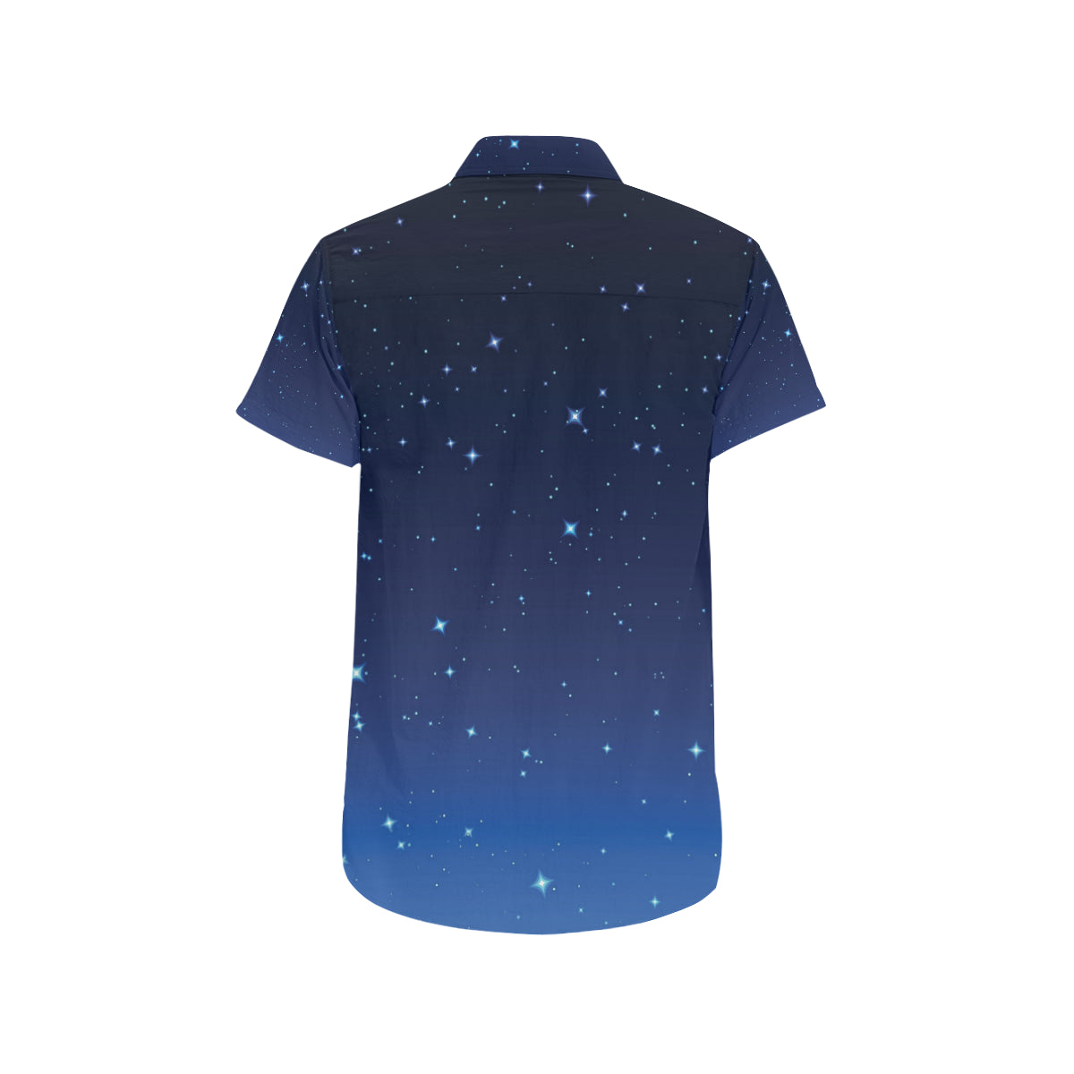 Night sky Pattern Print Design A01 Men's Short Sleeve Button Up Shirt