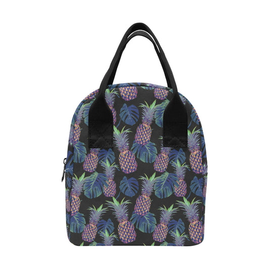 Pineapple Pattern Print Design PP04 Insulated Lunch Bag
