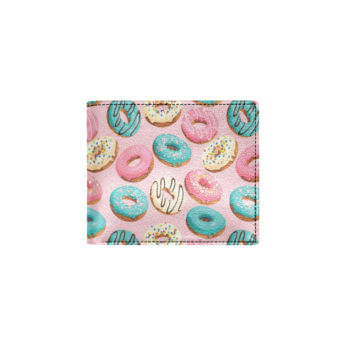 Donut Pattern Print Design DN06 Men's ID Card Wallet