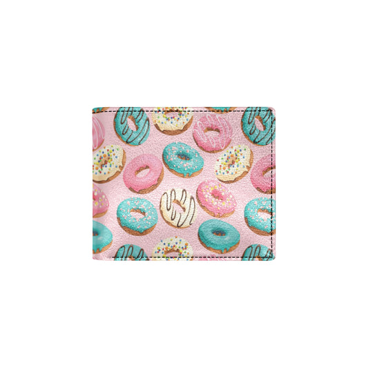 Donut Pattern Print Design DN06 Men's ID Card Wallet