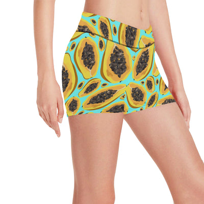 Papaya Pattern Print Design PP03 Yoga Shorts