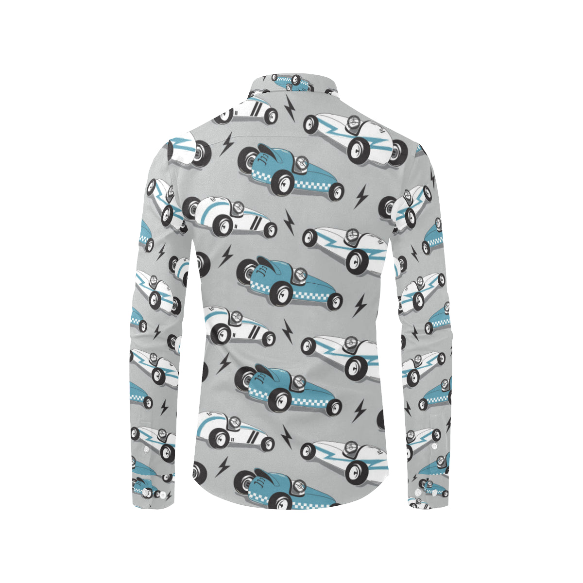 Racing Vintage Pattern Print Design A02 Men's Long Sleeve Shirt