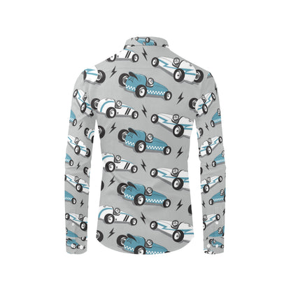 Racing Vintage Pattern Print Design A02 Men's Long Sleeve Shirt
