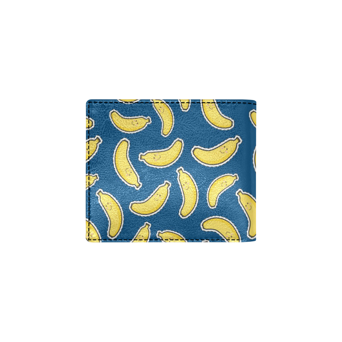 Banana Pattern Print Design BA03 Men's ID Card Wallet