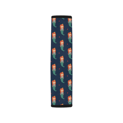 Mermaid Girl Pattern Print Design 01 Car Seat Belt Cover