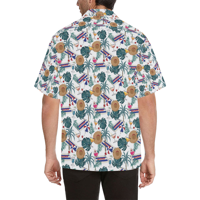 Aloha Hawaii Beach Pattern Print Design 04 Men's Hawaiian Shirt