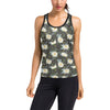 Daisy Pattern Print Design DS08 Women's Racerback Tank Top